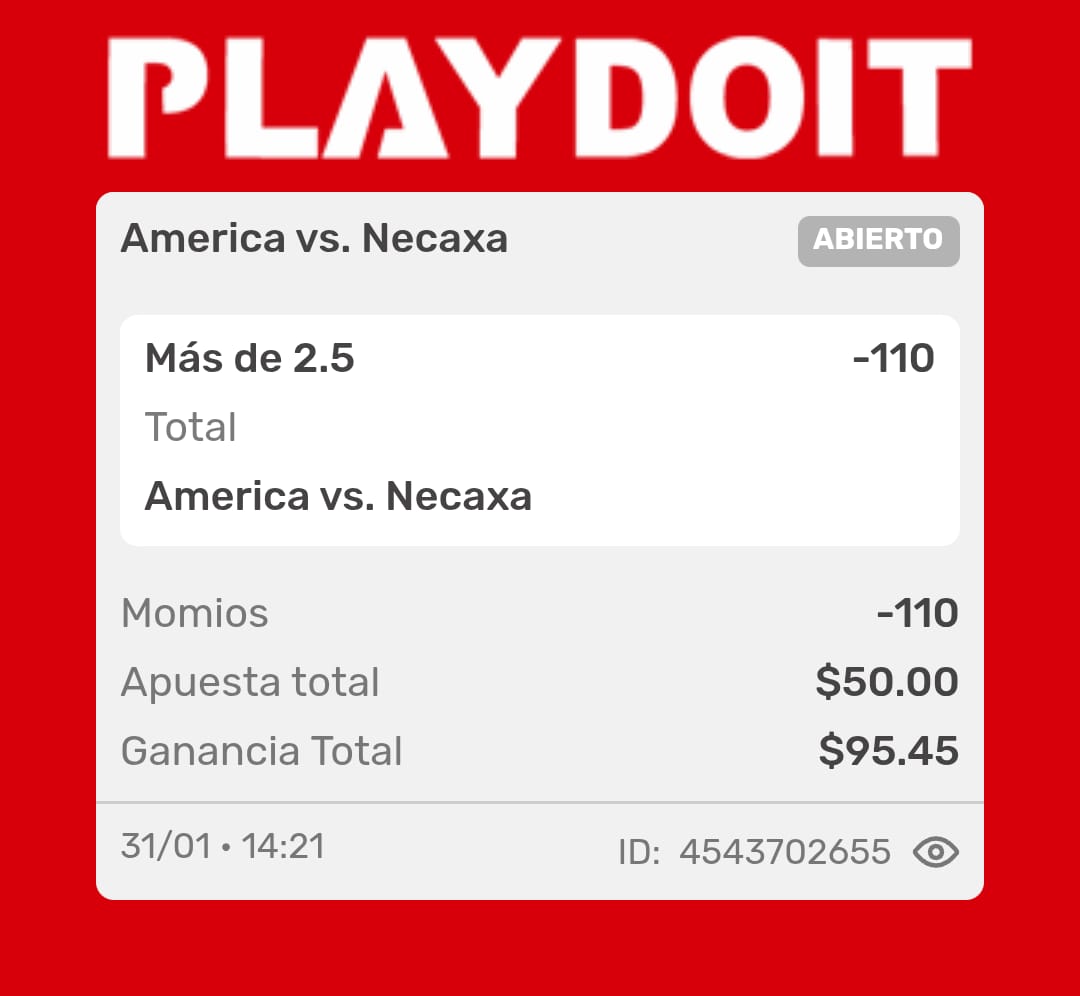 BrianGD's tweet photo. Confiamos en que el américa de pelea hoy, vamos con el Over https://t.co/Jn9bScZ7dq