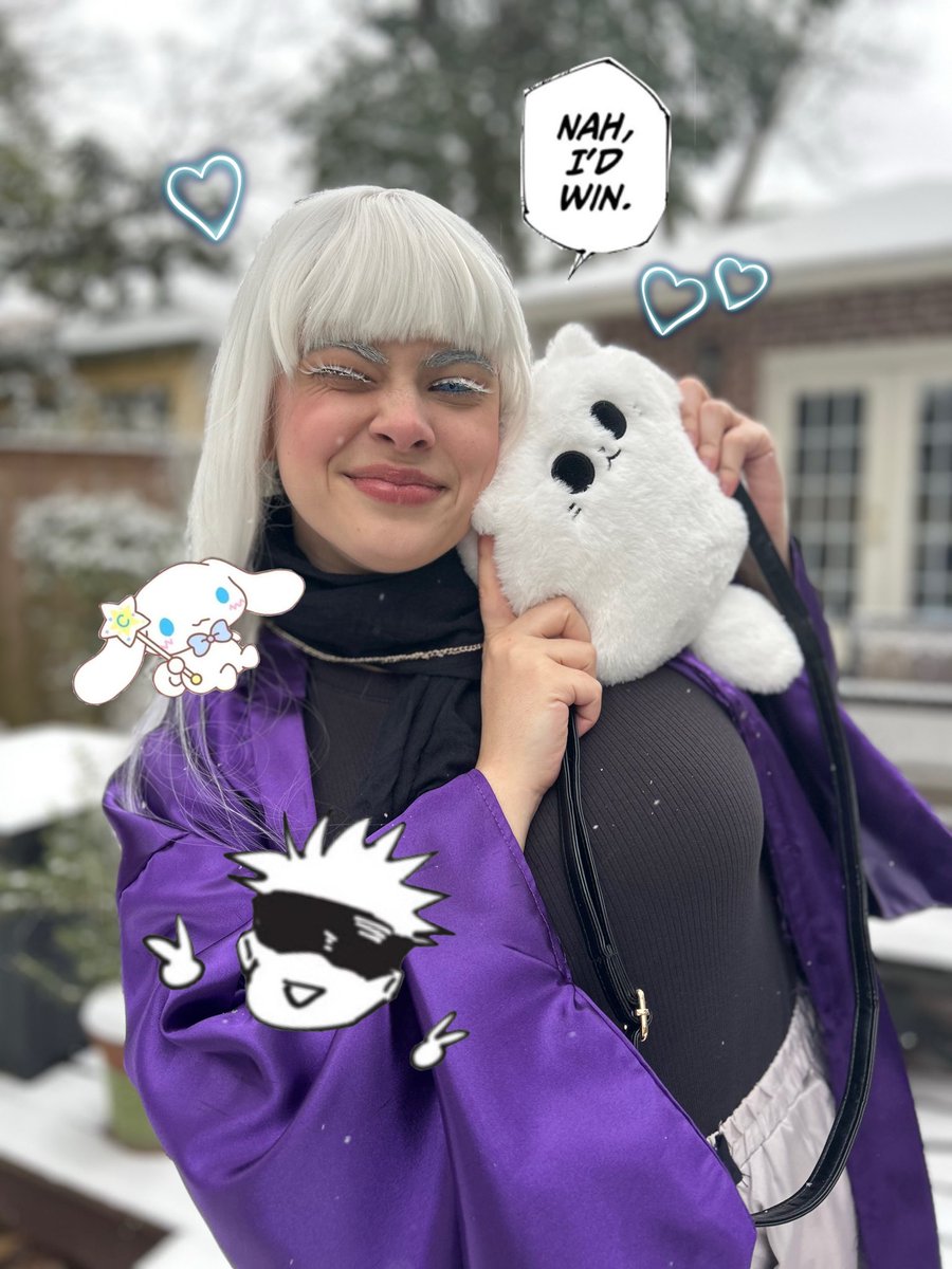 erensfists's tweet photo. snowy gojo cosplay pics ❄️ https://t.co/pHqSecW94E