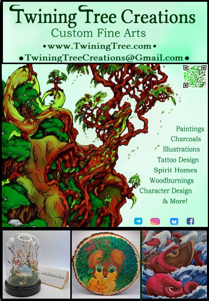 TwiningTree's tweet photo. Just a few more days until @FurSquared!🥳 Find me at Table 6 in the Dealer's Den! 

🐾

Can't make it to Fursquared? No worries! I will be in the @MotorCityFurCon Dealer's Den Feb 13-15th. Another weekend of art where you can get your very own traditional arts from my table.

❤️ https://t.co/5GdAIBODFu