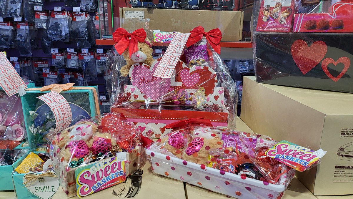 Valentines Raffle Announcement ❤️❤️

Come by and pickup one of these very lovely ❤️ gift baskets courtesy of Sweet Baskets for a chance to win this very Amazing™️ 6 wheel crawler!

Baskets are limited, so be sure to grab one for your loved one!