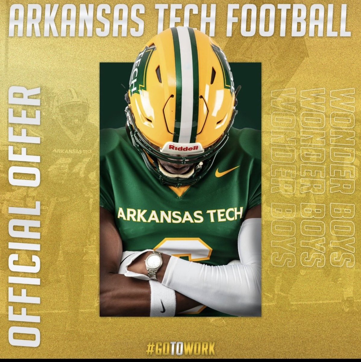 Blessed to receive an offer from <a href="/ATUFootball/">Arkansas Tech Football</a>. Thank you <a href="/RoyThompsonFB/">CoachThompson</a> for the opportunity. <a href="/CoachSteveAry/">Steve Ary</a> <a href="/MHHSFBall/">Bomber Football</a> <a href="/tctabler/">PrepRedZoneTom Tabler</a> <a href="/PrepRedzoneAR/">Prep Redzone Arkansas</a>
