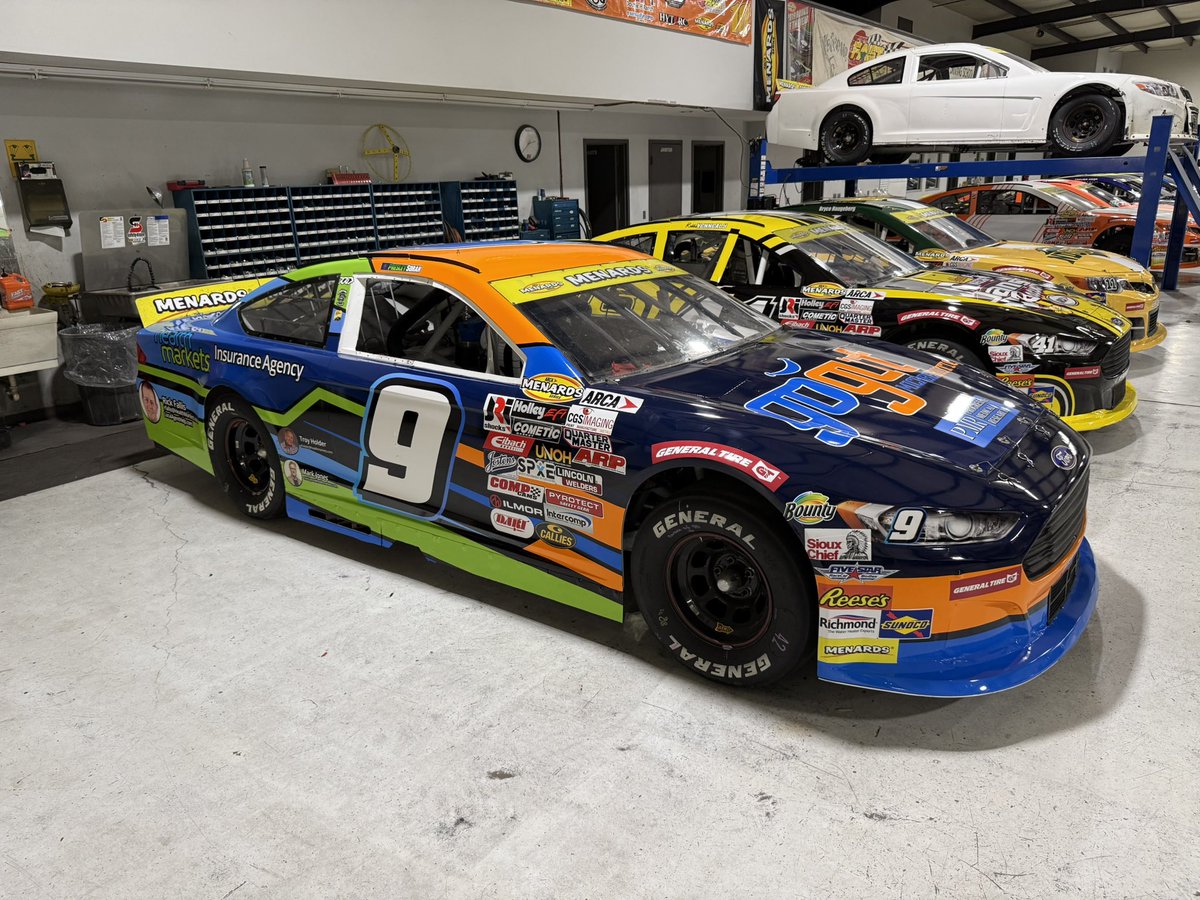 PresleySorah's tweet photo. The #9 @FastTrack_11 machine is ready. TWO WEEKS from today is the 2026 @ARCA_Racing season opener at Daytona!!!  

Very exciting times ahead, and some great partner news coming very soon! I can’t wait to wheel this hot rod at the World Center of Racing 🏁 

#Sim2Reality
https://t.co/JpMZQoWYt8