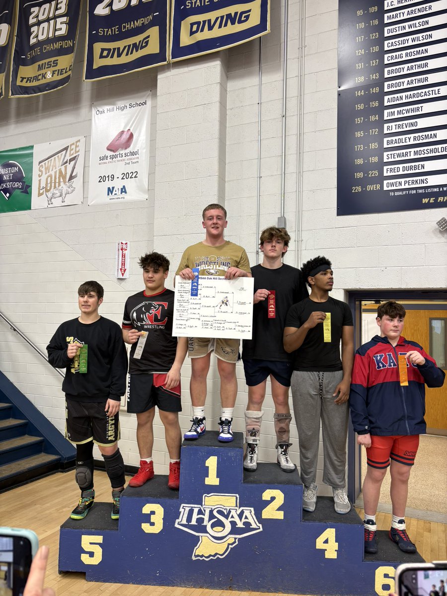 Dylan Underwood is your sectional runner-up in the 190 weight division and will advance to regionals next week at Peru.  Congrats Dylan!!