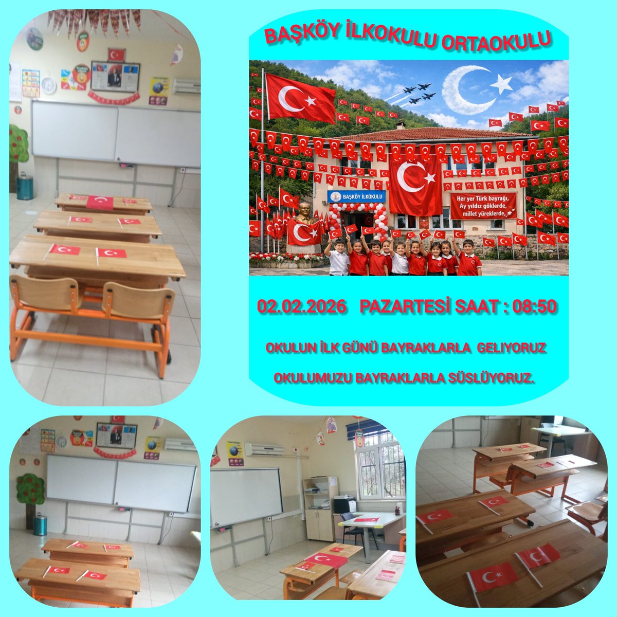 Malazgirt'te Alpaslan'ın dilinde,
Surlarda Ulubatlı'nın elinde,
Çanakkale cihadının yılında;
Zemin kan kırmızı, ayyıldızı ak,
O mübarek bayrak, işte bu bayrak! 

<a href="/Yusuf__Tekin/">Yusuf Tekin</a>
<a href="/Mehmetyasineris/">Mehmet Yasin Eriş</a>
<a href="/k_yavuz07/">KENAN</a> 
<a href="/07kepezmem/">Kepez İlçe Milli Eğitim Müdürlüğü</a> 
<a href="/tcmeb/">Millî Eğitim Bakanlığı</a> 
<a href="/antalyamem07/">Antalya İl Millî Eğitim Müdürlüğü</a>