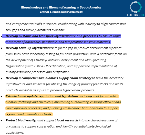 jarrin_v's tweet photo. Recomendaciones por Shah (2025, Beneficial Bio) para el desarrollo de la biotecnología y biofabricación en Latinoamérica. Las más importantes: eliminar impuestos de aduana y facilitar que  las herramientas que la gente necesita para aportar al país arribe a los laboratorios. https://t.co/yeWkaX5m9g