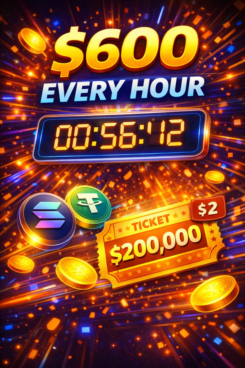 CryptoLottoV's tweet photo. 🔥 Every Hour = A New Chance 🔥

💥 $600 HOURLY DRAW
🎟 Ticket price: $2

Low entry. High excitement.
Jump in before the next draw!
👉 https://t.co/dcway2VMgC
#HourlyJackpot #CryptoLotto #WinFast https://t.co/lPe3mFpHiS