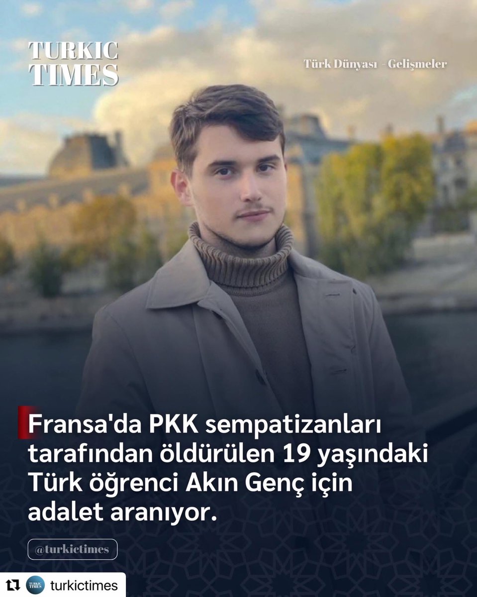 Biz bunları paylaşmıyoruz diye zeytinyağı gibi suyun üstüne çıkıp mağdur rolü yapıyorlar. Biz bu düzeni bozan şehir Teröristlerini görmezden geldikçe daha da azgınlaşıyorlar. 

#Repost <a href="/turkictimes/">Turkic Times</a> with <a href="/use/">Roslyn K.</a>.repost
・・・
🔴15 Aralık 2022’de, Fransa’da henüz 19 yaşında bir Türk