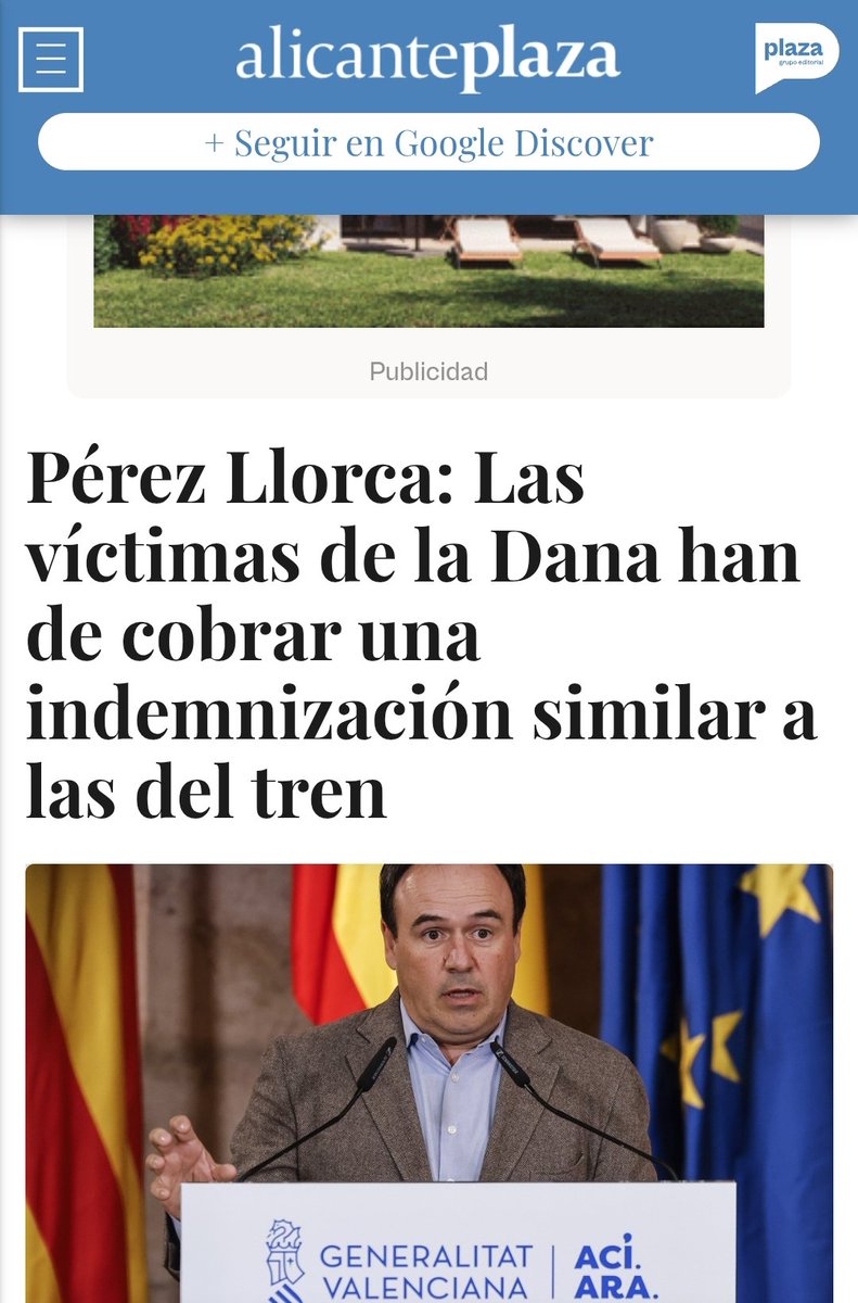 Os pido máxima difusión, es por Rosa.

¿Sabéis por qué Rosa Álvarez, presidenta de la asociación de víctimas mortales de la Dana no tenía hoy el cuerpo para mucho?
Por esto, porque el HDLGP de <a href="/JFPerezLlorca/">JuanFran Pérez Llorca</a> ha querido enfrentar a las víctimas de la Dana con las del tren de