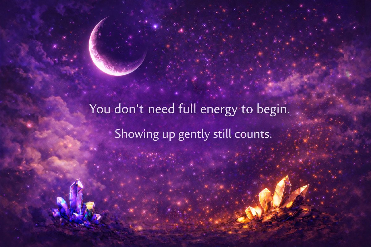 JustMe_MamaBri's tweet image. 🌒 Afternoon check-in.
You don’t need motivation, clarity, or a perfect plan today.

🖤 Showing up gently is more than enough.

Take one breath, one step, one small action.

#RecoveryModeActivated #GentleProgress #MicroWins #ProtectTheGrind #FeralFocus #OneStepAtATime