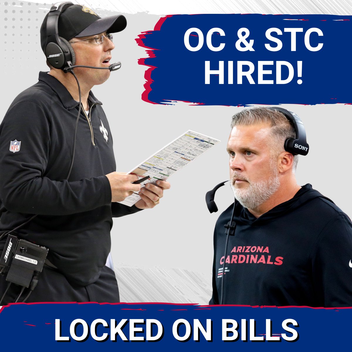TheJoeMarino's tweet photo. The Bills have announced Joe Brady's Coordinators:

OC: Pete Carmichael
DC: Jim Leonhard
ST: Jeff Rodgers

Dropped 2 episodes of @LockedOnBills today to share my thoughts on all 3. Available wherever you listen to podcasts!

YouTube: #BillsMafia 
https://t.co/vBMZ6kficz https://t.co/KiL96c20rR