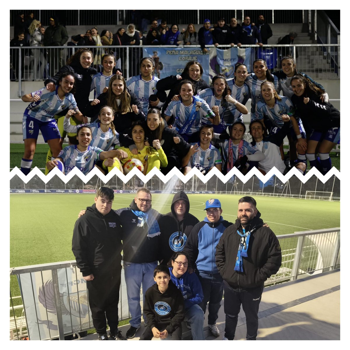 +3 y Segundas <a href="/MalagaCFemenino/">Málaga CF Femenino</a> 

#CorajeyCorazon2018