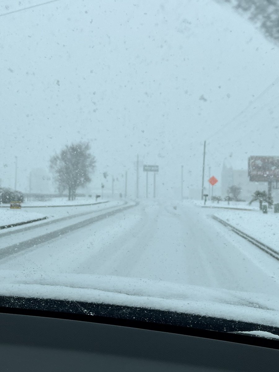 On a snow expedition on I-85 near the South Carolina,  Georgia border.  Roads got a bit dicey near Commerce, Ga.