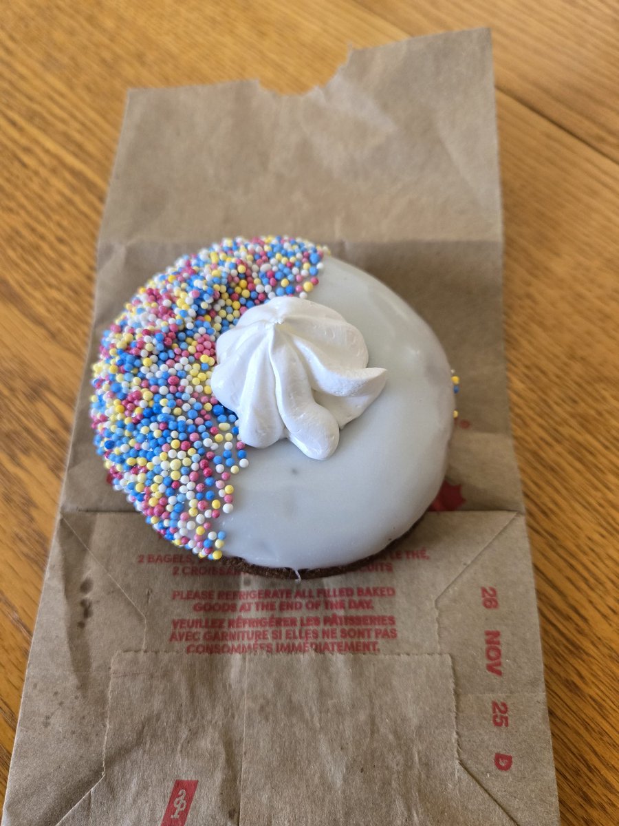 Please support Special Olympics by purchasing a delicious donut <a href="/TimHortons/">Tim Hortons</a> this weekend. And by the way, it was delicious!  #ChooseToInclude