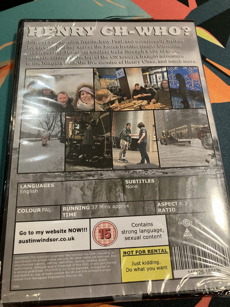 Best thing about today was my friend Austin gave me a copy of this DVD he made from the trip to Toronto with <a href="/KatyPTCG/">Katy ❄️</a> &amp; <a href="/NathanHPTCG/">Nathan Hargreaves</a> 

Great way to remember an awesome trip with friends 🙂.