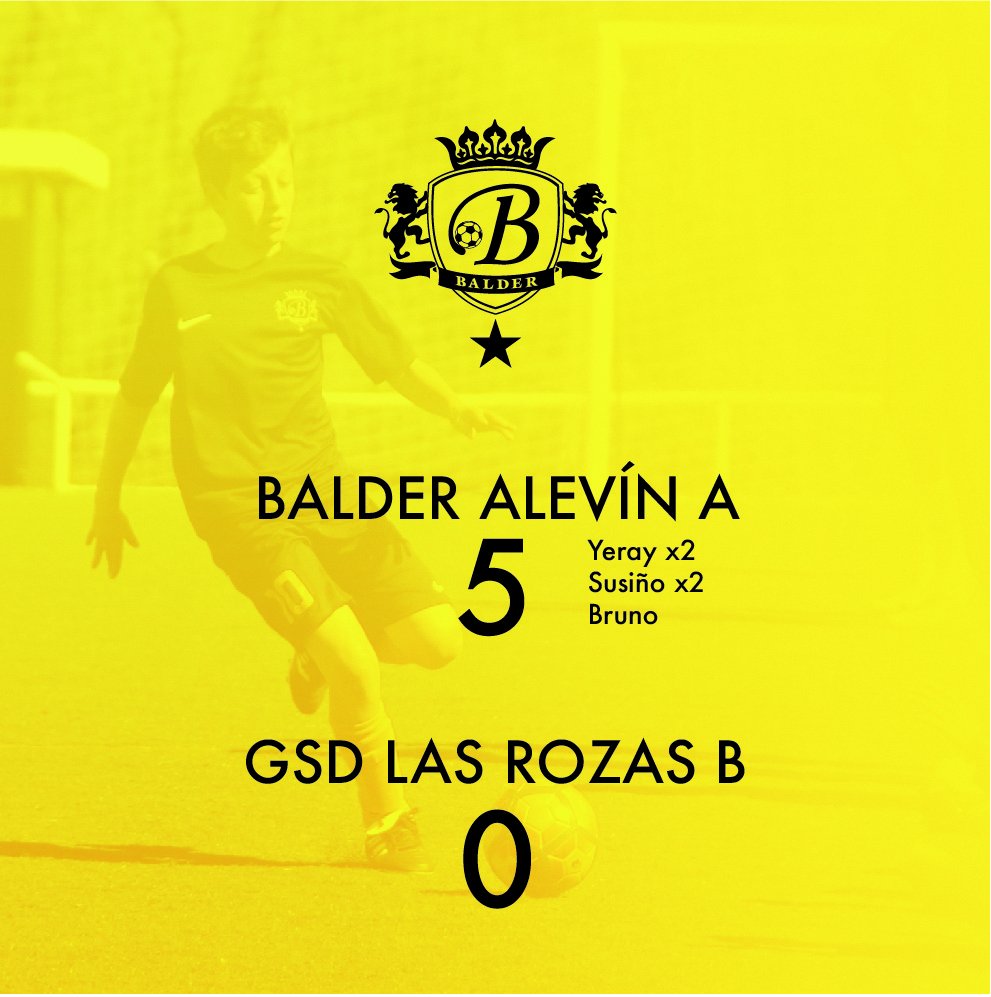 FutbolBalder's tweet photo. Nueva victoria del Alevín A que se convierte en costumbre. La semana que viene tendrán una prueba más difícil de lo normal y veremos que tal. @ClubDepBalder @ColegioBalder https://t.co/kGsWkZPn64