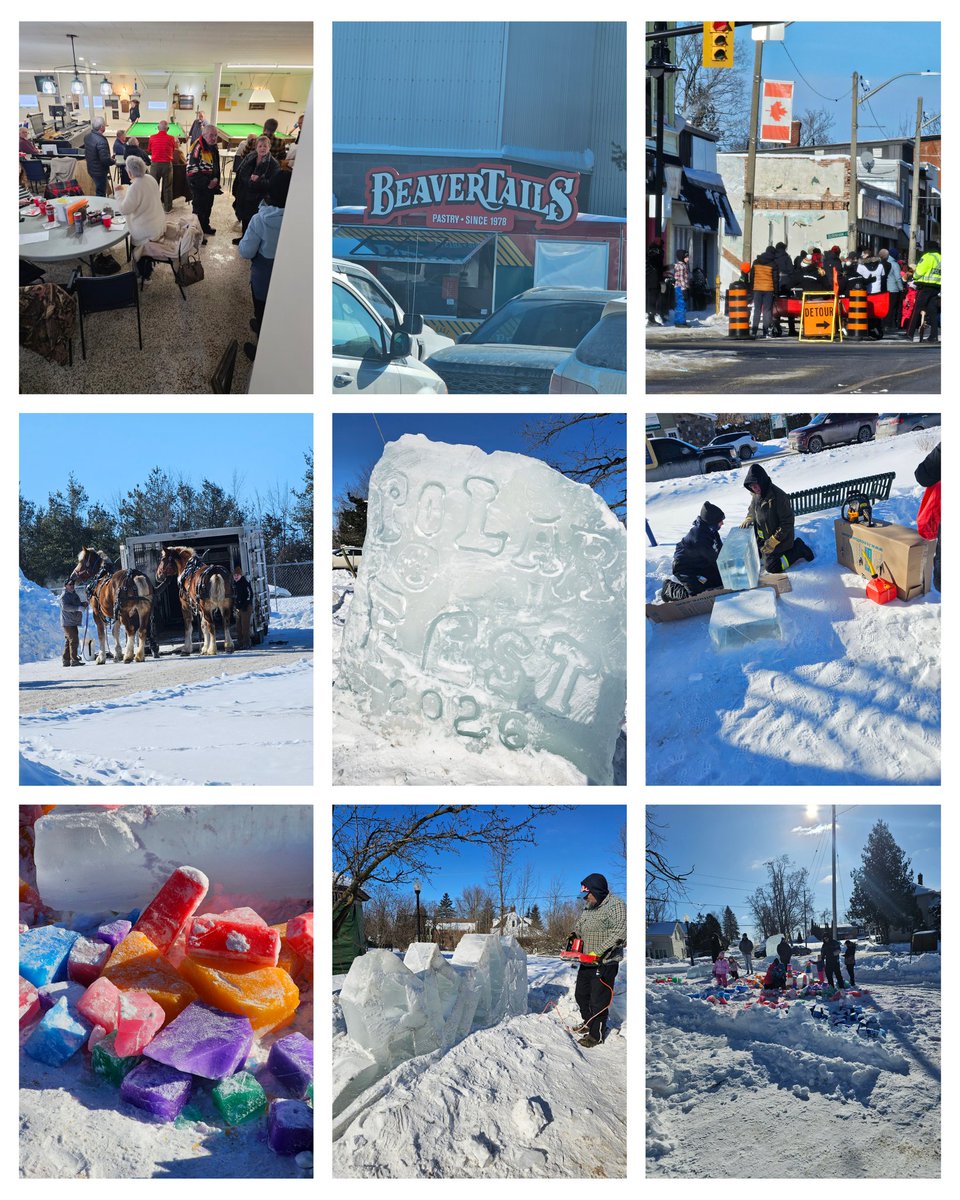 KX105FM's tweet image. Saturday at PolarFest was a blast! ❄️
Beavertails, horse-drawn sleigh rides, Polar Paddle chaos, skating &amp;amp; stunning ice sculptures. Winter done RIGHT. More fun coming tomorrow! #PolarFest #Selwyntownship #Peterboroughevents