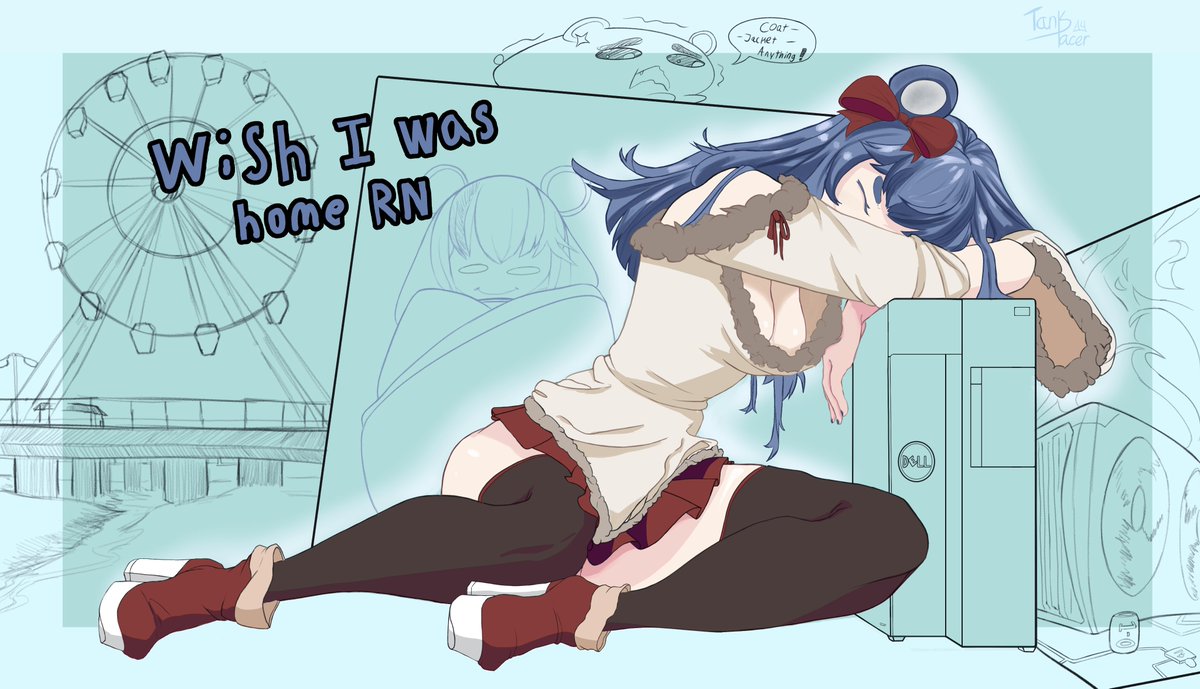 It's snowing outside, so here's Uruka on her Dell cooking away. #phaseconnect #urukart