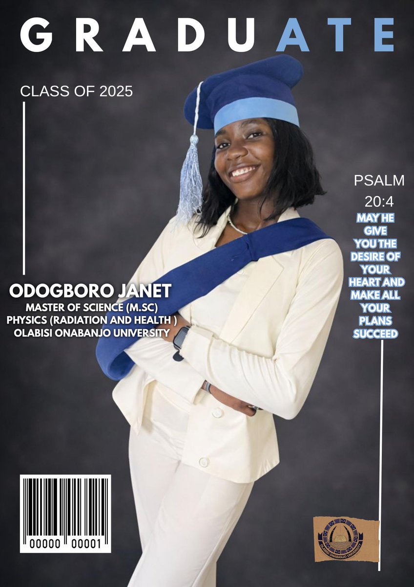 Ladyjay69006104's tweet photo. I return all glory to God and say a big thank you to my family for your unwavering support during my master’s program. Your prayers, motivation, and sacrifices kept me going. May God reward you abundantly. https://t.co/em8Z2cWigy