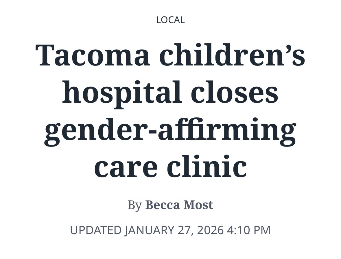 annamlulis's tweet image. BREAKING: 

Children’s hospital in Washington is closing their transgender center.

Praise God!