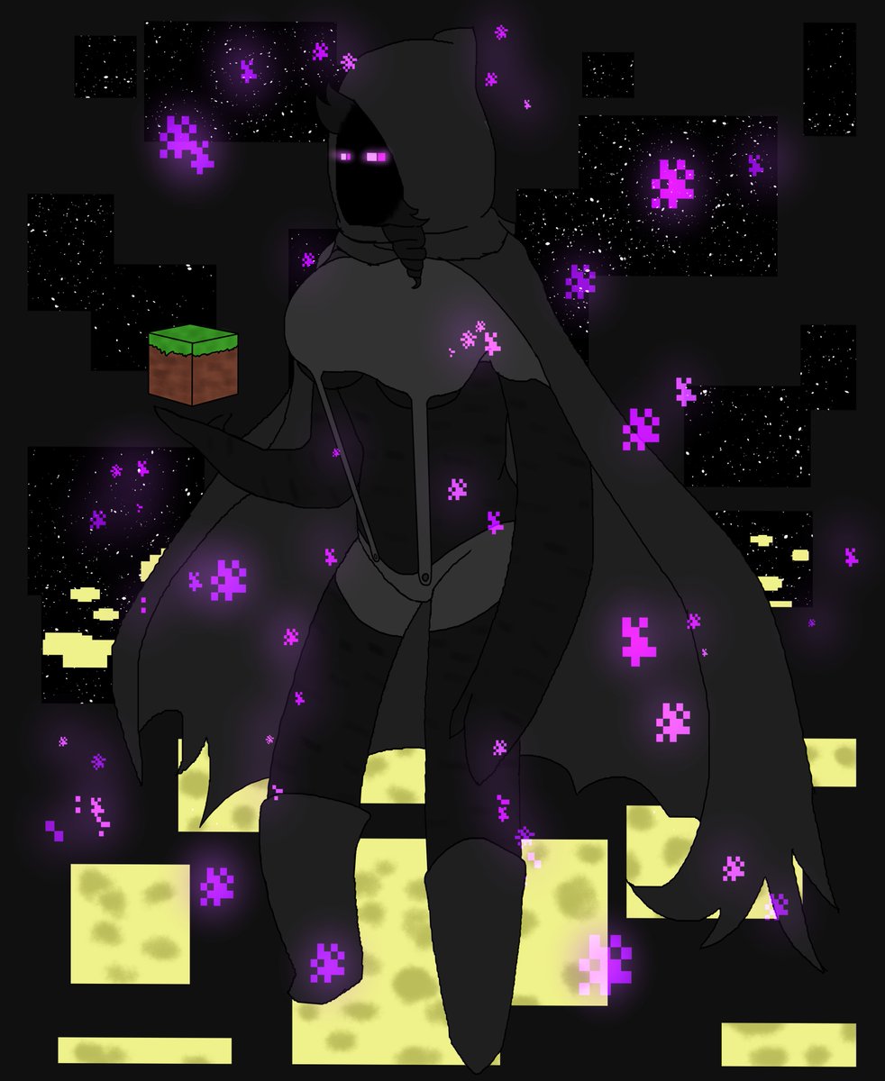 BoxOfTears's tweet photo. Seemed like something that would be fun to do, so I made a Rogue Enderwoman :] https://t.co/2feqK3E8Lr