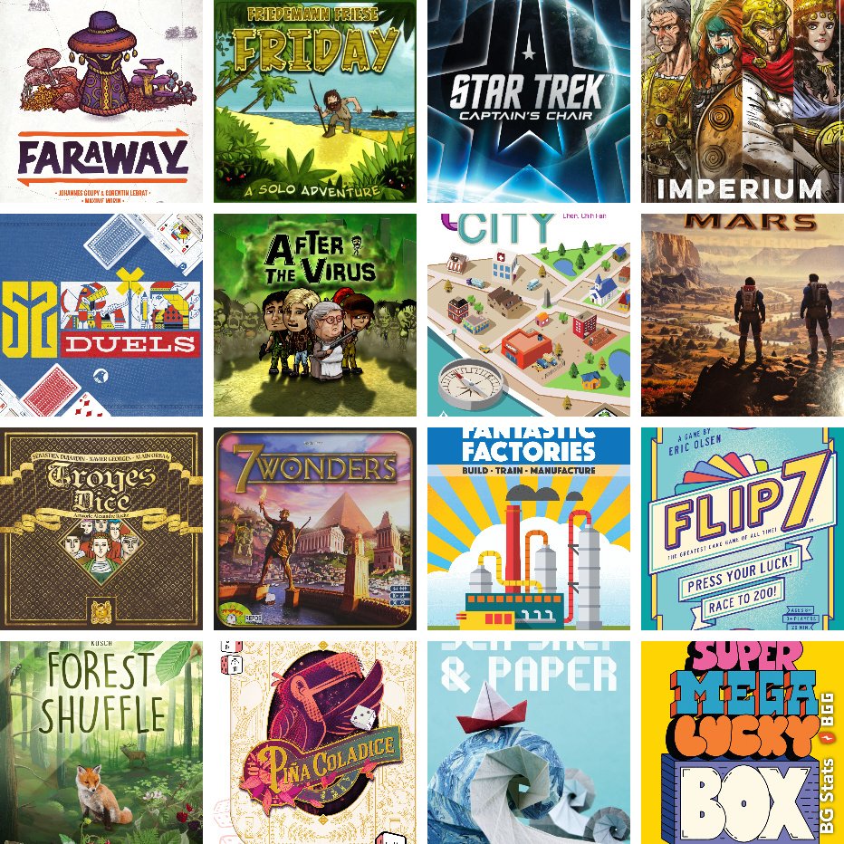 BoardGameMike's tweet image. IRL plays in January. Mostly solo this month. #bgstats