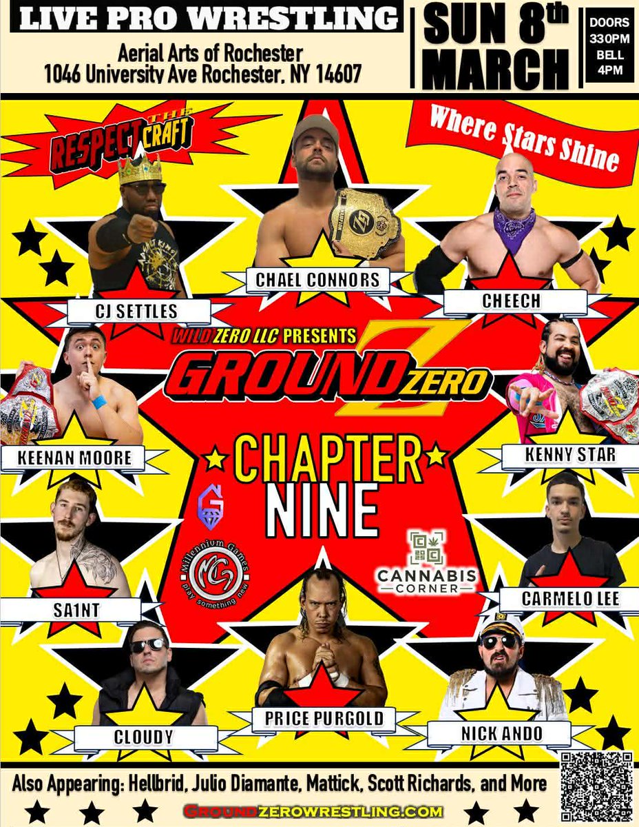 AlphaHellbrid's tweet photo. @Ground_Zero585 Chapter 9 is already stacked with matches and still more to come! Come watch us in action at the Aerial Arts of Rochester on March 8
Tix: https://t.co/VGHc2kVhTy 
#wrestling #RespectTheCraft #indywrestling #femalewrestler #WWE #AEW #TNA https://t.co/c1YuUQlMvP