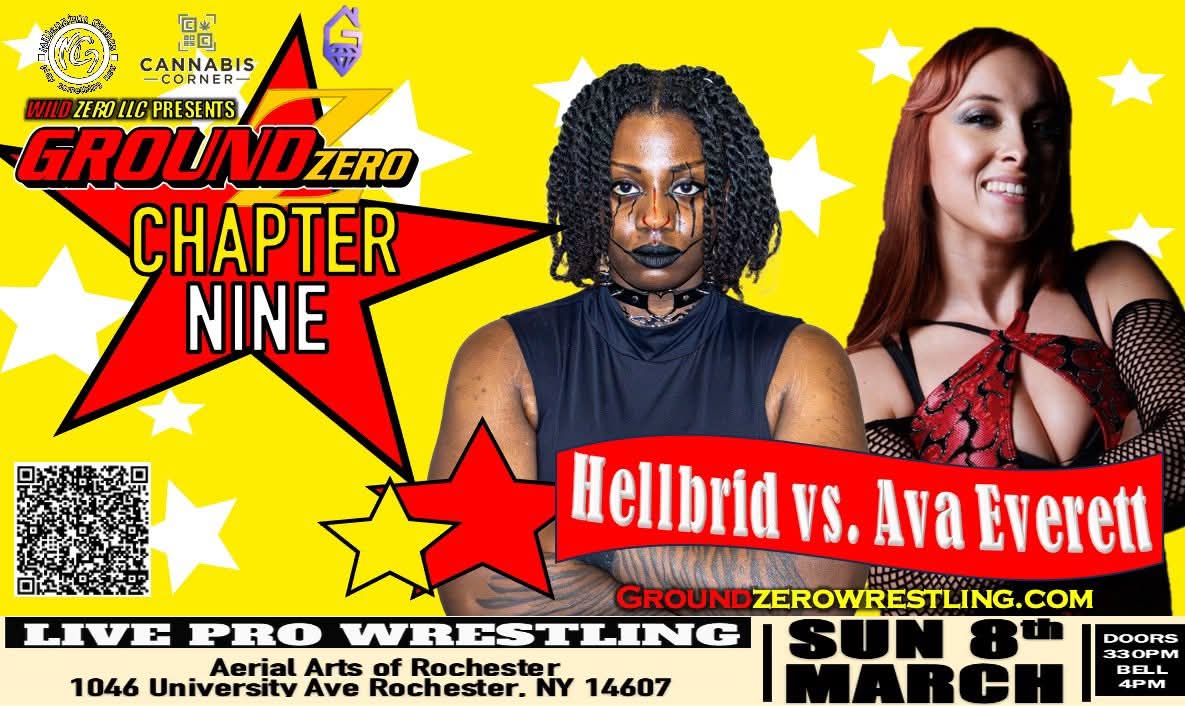 AlphaHellbrid's tweet photo. @Ground_Zero585 Chapter 9 is already stacked with matches and still more to come! Come watch us in action at the Aerial Arts of Rochester on March 8
Tix: https://t.co/VGHc2kVhTy 
#wrestling #RespectTheCraft #indywrestling #femalewrestler #WWE #AEW #TNA https://t.co/c1YuUQlMvP