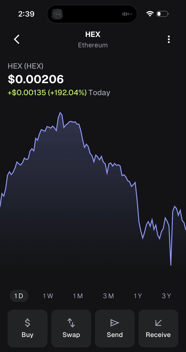 Anybody else catching this “glitch” on $eHEX in Metamask ? 👀 🤨
That’s not even the price of pHEX.