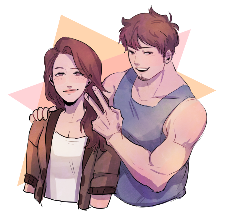 TurkeyUnhinged's tweet photo. too embarrassed to post this on main gahhh but anyway my Overwatch self insert, she also has a canonical brother which is my Friend's oc! (art on the right is OLDDD like 2017, we comm'd it!) https://t.co/leMQiAQT0t