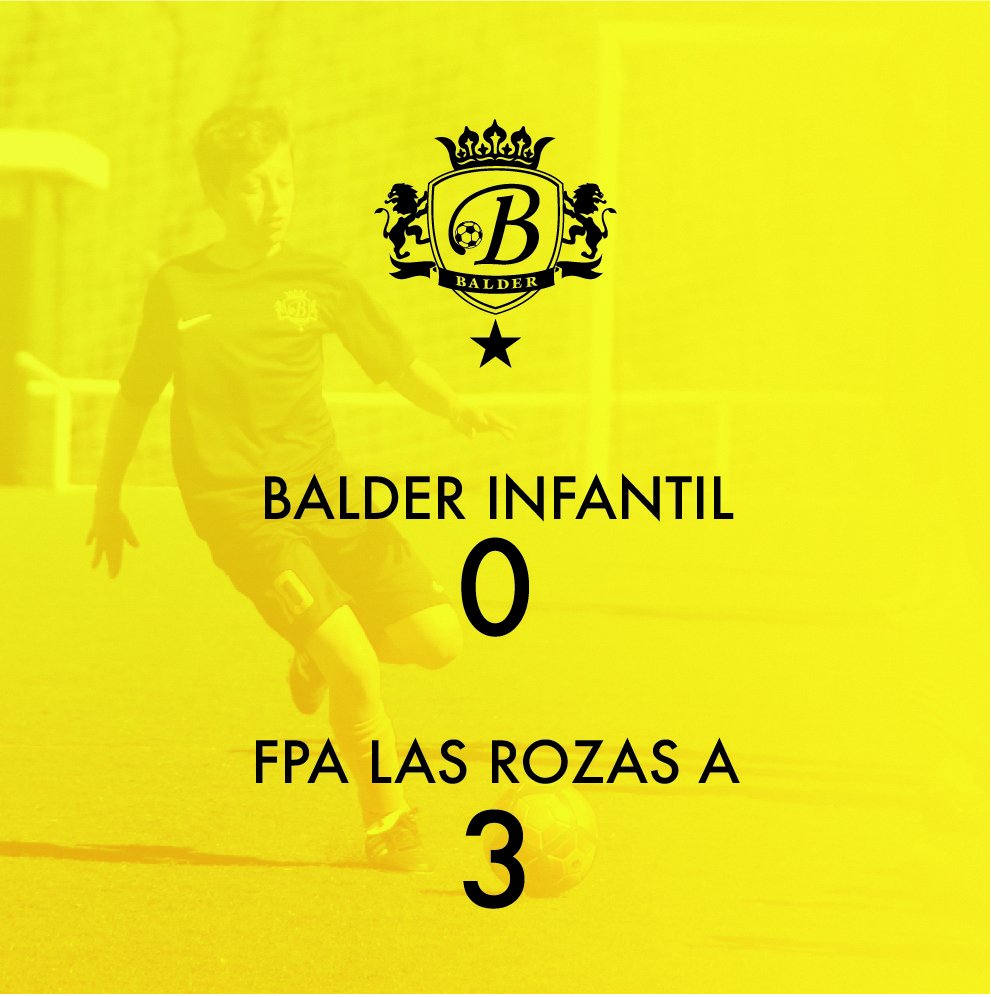 FutbolBalder's tweet photo. Derrota del Infantil que a pesar de esta, jugaron bastante bien y fueron muy desafortunados. Toca seguir trabajando y jugando como hoy. @ClubDepBalder @ColegioBalder https://t.co/ZAj0wkvgGn