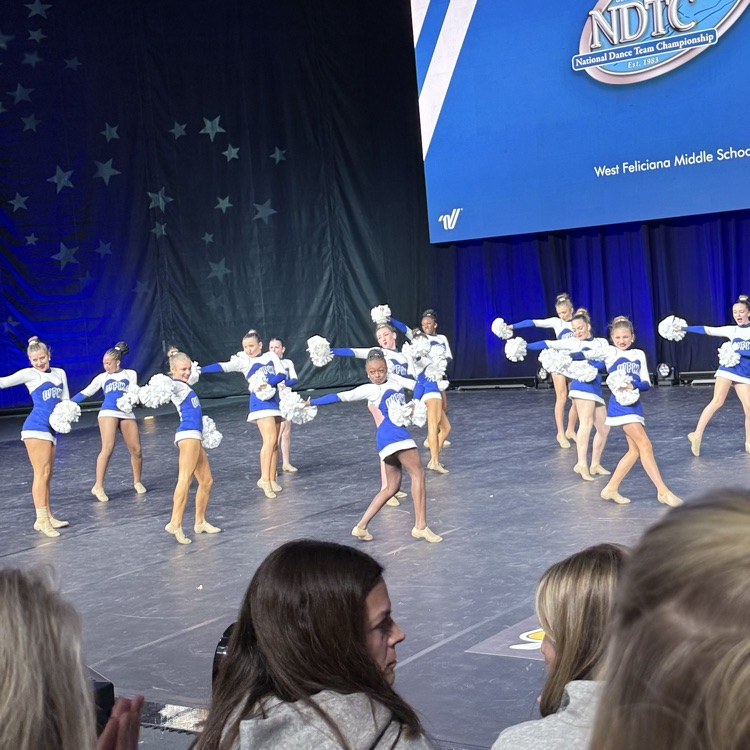 💙🤍 Let’s hear it for our incredible Fleur de Lis dancers! 💃 The team shined on the national stage with their outstanding Pom routine at UDA Nationals! 🌟 We are SO proud of their hard work, talent, and Saint spirit! ⚜️