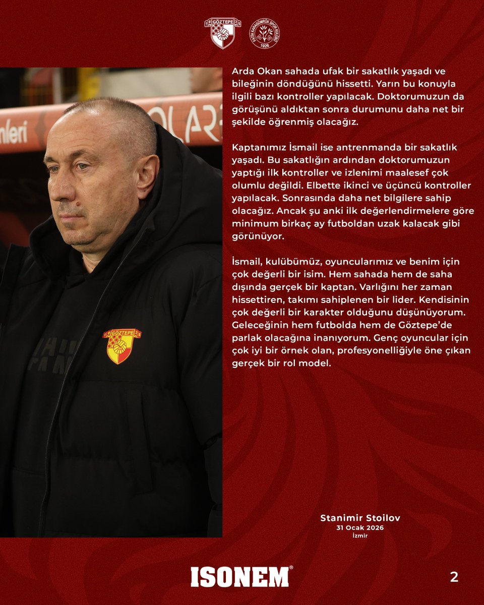 Teknik Direktörümüz Stanimir Stoilov, M. Fatih Karagümrük karşılaşmasının ardından değerlendirmelerde bulundu.

gozte.pe/5pnwrpc4

#Göztepe