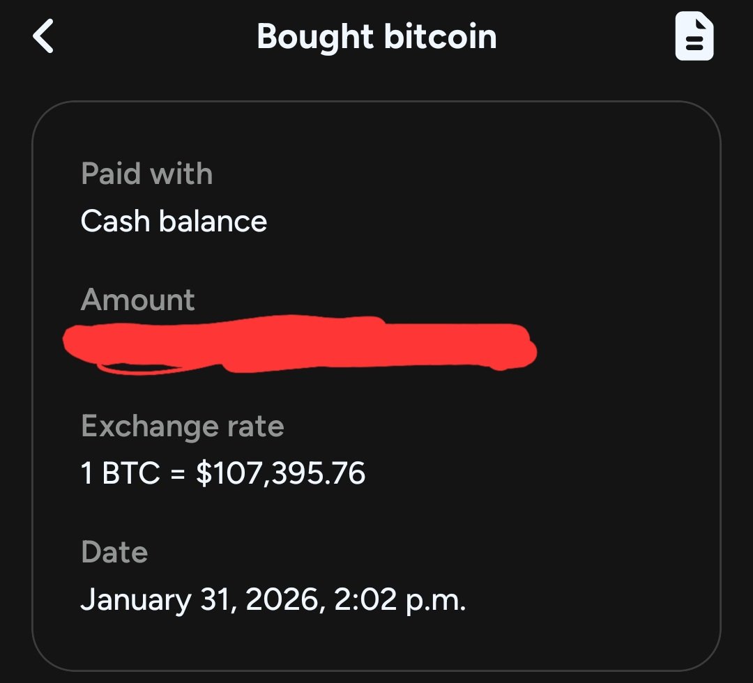 I never thought Bitcoin would go below $80K again

But I don't care

I got paid, so I bought more Bitcoin

I would have done this whether Bitcoin was up or down

Some day I will be buying at $10M+

The price DOES NOT MATTER because I don't want fiat

(Post is in CAD$)