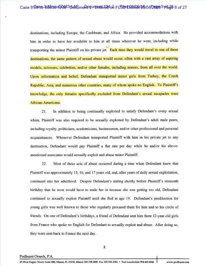 cordeliaa178's tweet photo. Epstein'in özel pilotu Nadya Marçinko'nun sorgusu ve daha önceden yayınlanan belgeler sayesinde Türkiye'den kız çocuklarının kaçırıldığı ortaya çıkmıştı. Olay hala meçhul olduğu için de detayları "Depremde kaybolan çocuklar araştırılsın" önergesini reddedenlere sormak lazım.. https://t.co/5rja1oFbUx
