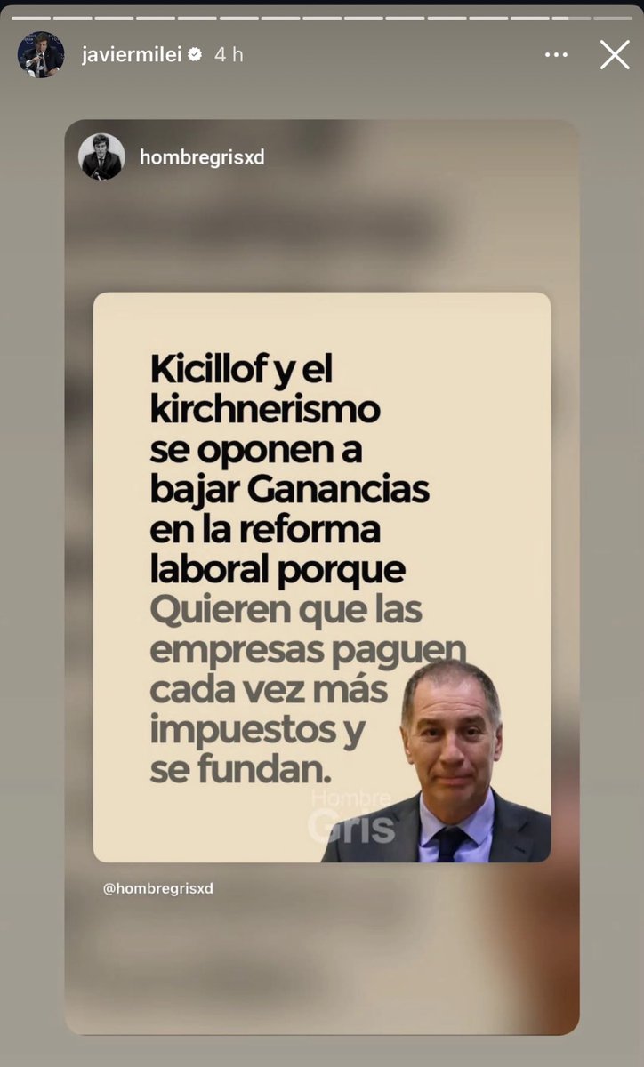 Esto replica el presidente. Si pagas, como empresa, impuesto a las ganancias es porque GANASTE. Sería raro que te fundas.