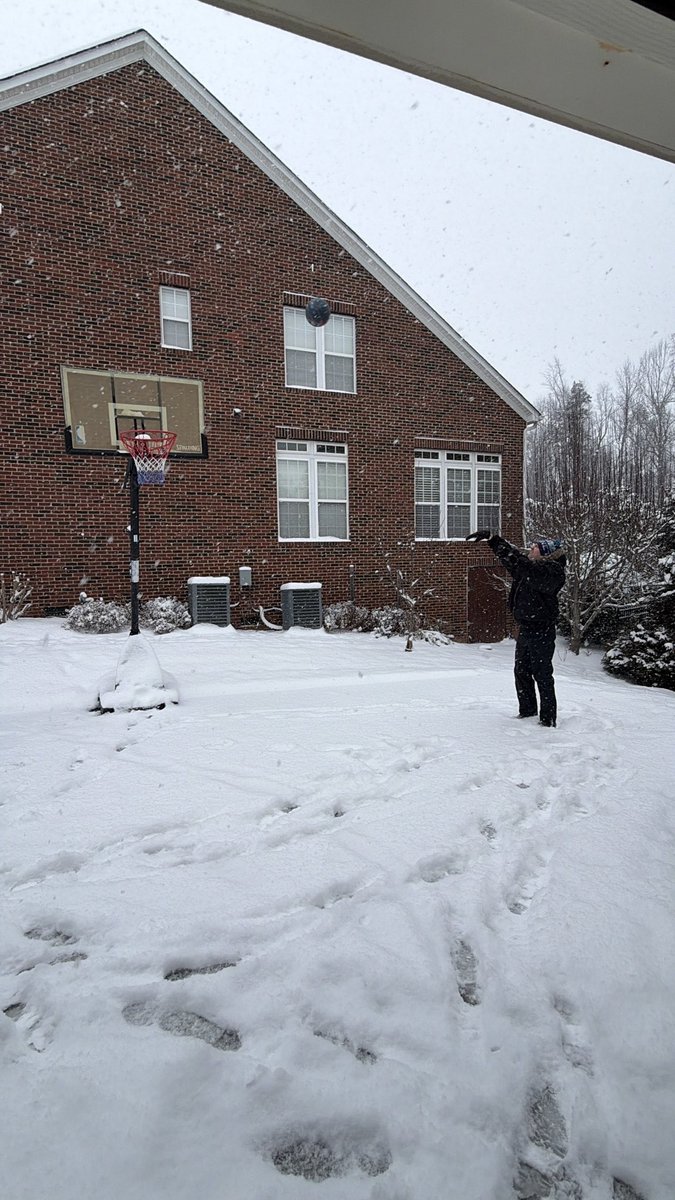 When its 🌨️ outside but 🏀 is LIFE