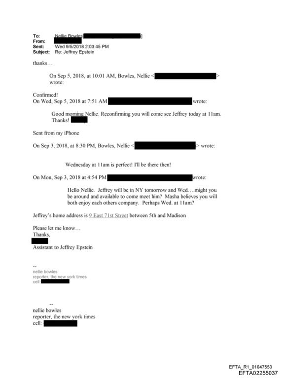 AdameMedia's tweet image. BREAKING: 🇺🇸 🇮🇱 BARRI WEISS CONNECTED TO EPSTEIN

Terrorist and murderess Bari Weiss who was installed to subvert CBS by Larry Ellison has been exposed in the Epstein files as her wife Nellie Bowles was a close friend of Jeffrey Epstein. 

The emails also show Bowles connected to…