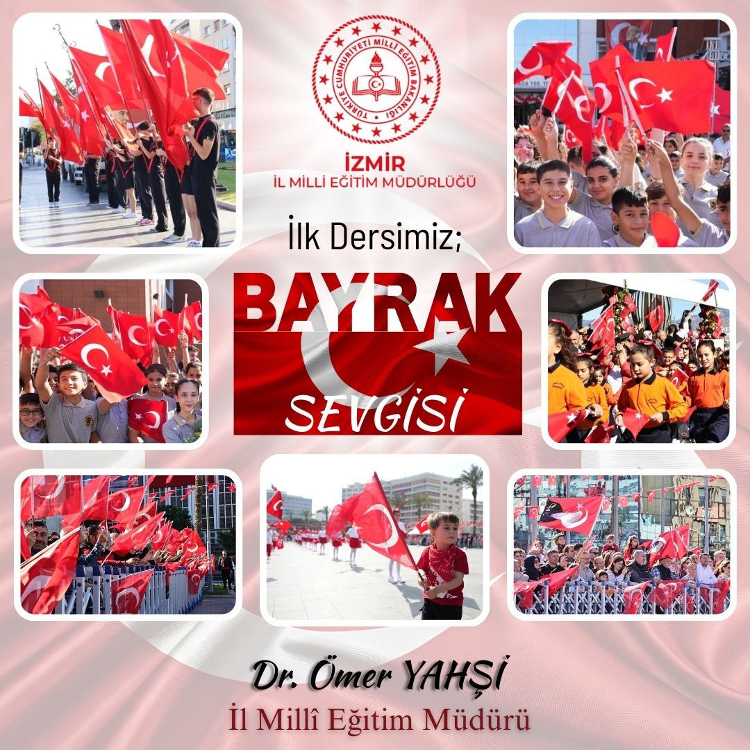 🇹🇷 Bayrağımız, Birliğimiz; Bayrak Sevgisi, İlk Dersimiz

Millî kimliğimizin en yüce sembolü olan Türk Bayrağı; bağımsızlığımızın, birlik ve kardeşliğimizin ortak değeridir.

📌 Türkiye Yüzyılı Maarif Modeli doğrultusunda,
🗓 2–6 Şubat 2026 tarihleri arasında
resmî ve özel tüm