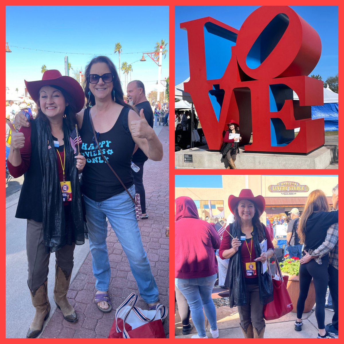 SandraForAZ's tweet photo. I love meeting constituents ! So many LD4 voters wanting strong representation in the state house! Lots of signatures gathered today. #oldtownscottsdale #paradadelsol https://t.co/inMTNyHAHC