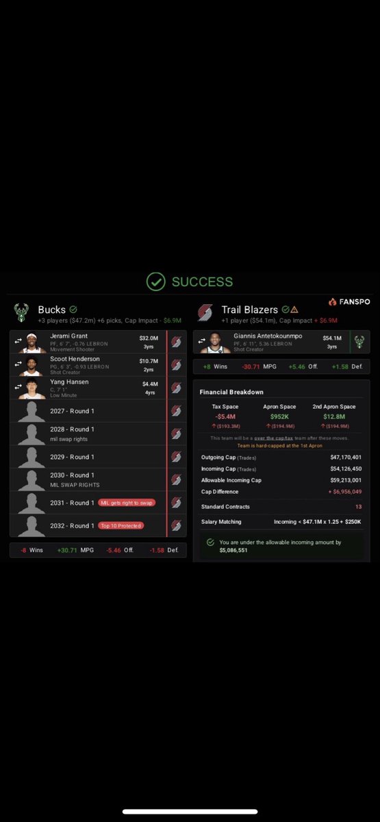 EtwaunTreeburn's tweet photo. @PingaP305 @Fullcourtpass @TheSteinLine I would argue this which isn’t even our best trade package is better purely because the picks offered actually hold value. https://t.co/rioTVawCJb