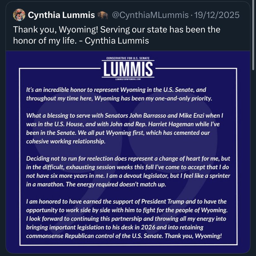 BitcoinConner_'s tweet image. Senator Lummis is the Senate’s first and finest Bitcoiner. 

When she joined the Senate in 2021, she immediately started handing out copies of The Bitcoin Standard and explaining its significance to her peers. 

It was a true honor to work for her. We are incredibly lucky to have