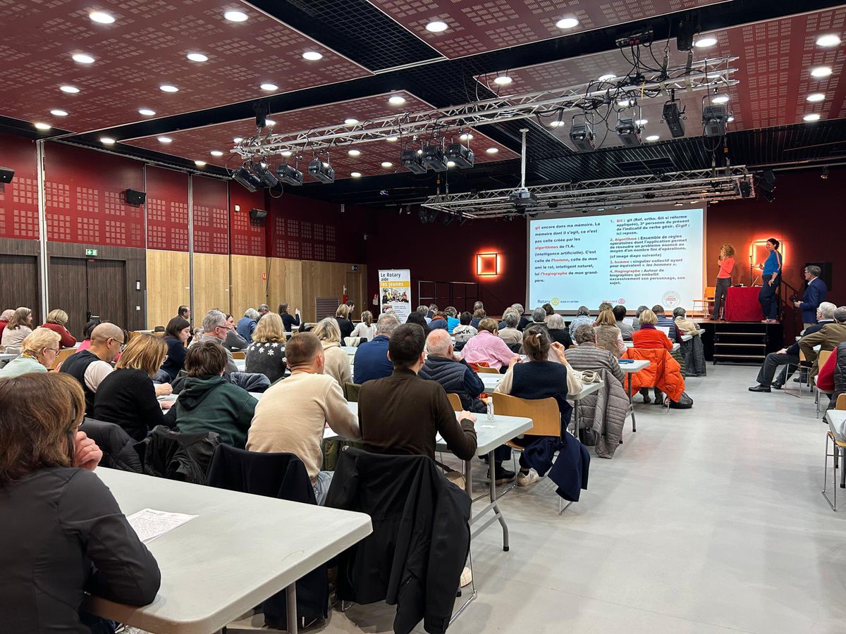 Rotarystcloud16's tweet image. Beau succès pour première édition de la dictée du @Rotarystcloud16 avec plus 100 personnes de tous âges, en présence maire @VilleSaintCloud, @ericberdoati et @Sego2Larminat .
Bénéfices pour #LaPasserelle, asso de soutien scolaire.
Prochaine édition 30/01/2027
