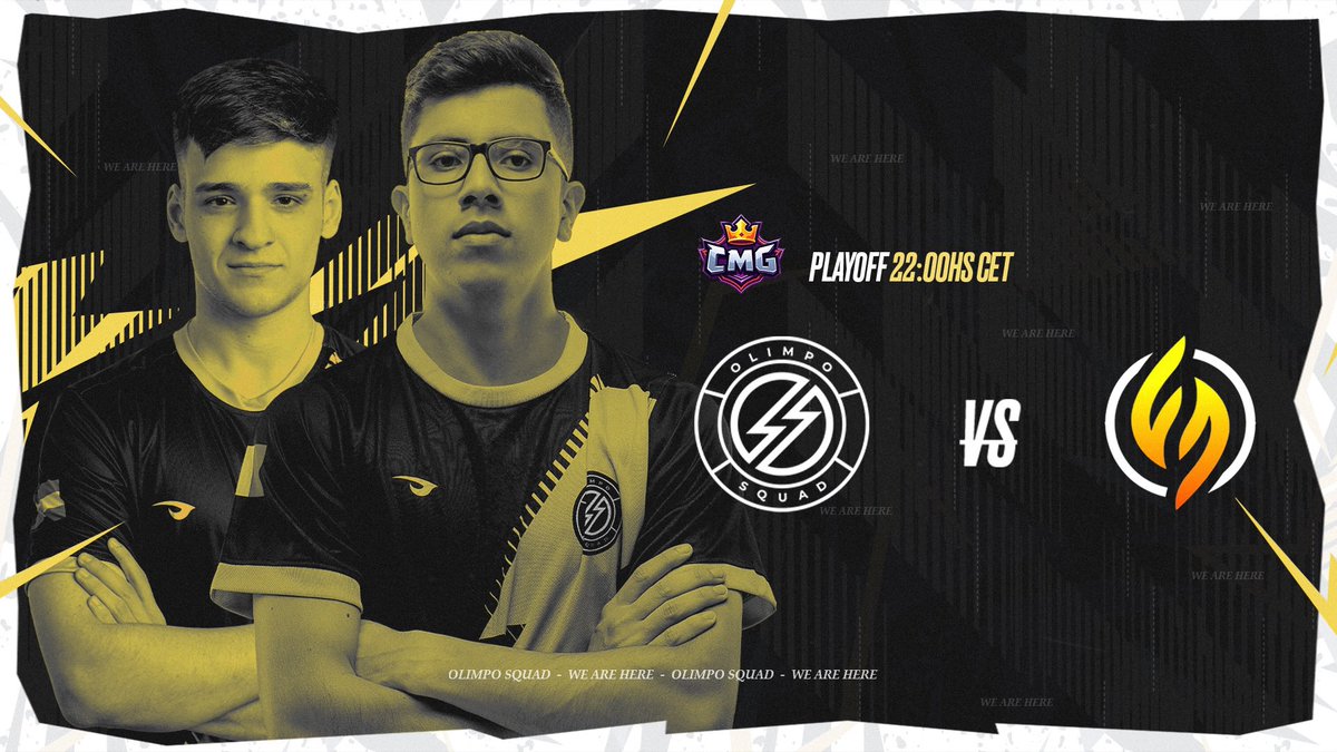 #CR | MATCHDAY!

Continúan los playoffs de la <a href="/CMG_Cup/">CMG Cup</a>, esta vez desde el lower bracket contra <a href="/FierceForceOP/">Fierce Force</a>.

¡A darlo todo Dioses!

#WeAreHere⚡️ #GoOS