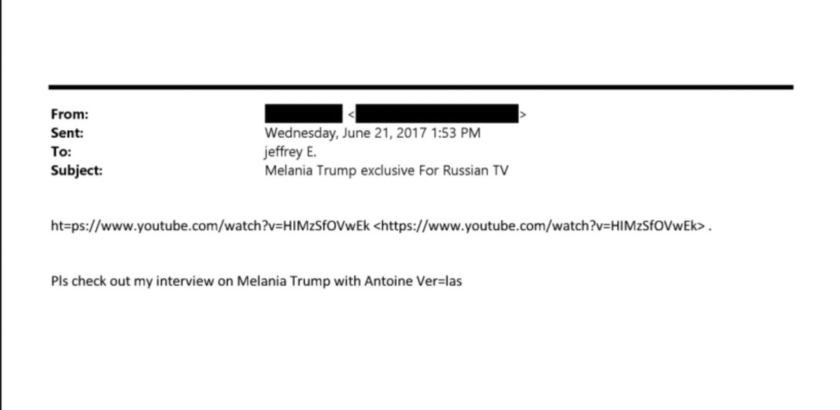 So many russian women in the #epsteinfiles. Melania on Russian tv 2017