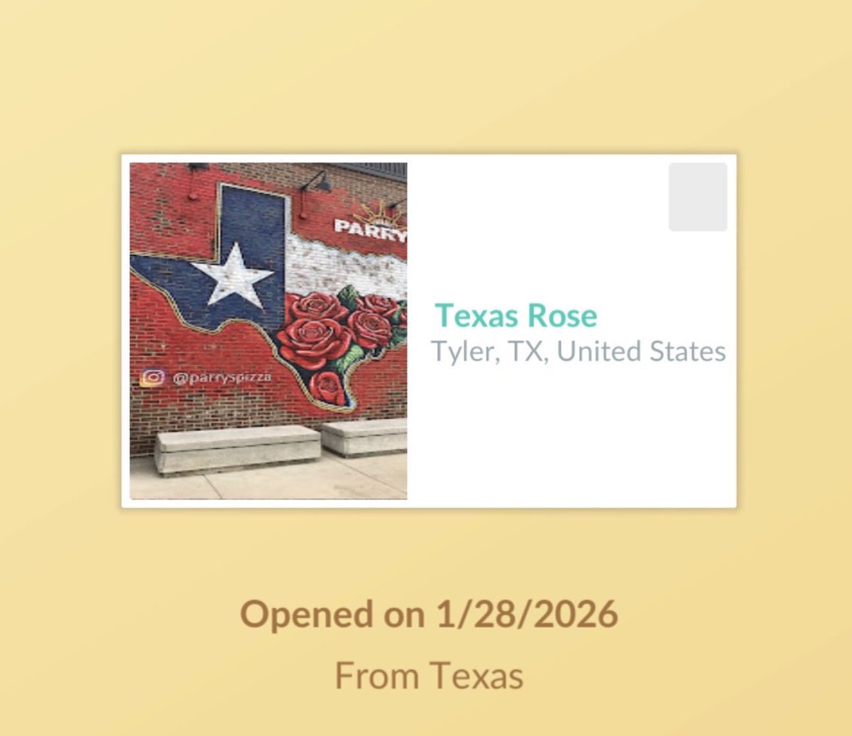 Thank you for anyone who popped in to say hi for my stream. 🥰

Just want to announce the January postcard winner, and the finalists will be in the comments below.

Congratulations to January’s winner: Montalvofabi with their postcard from Tyler, Texas, USA 
<a href="/DeltiologyGO/">DeltiologyGO</a>