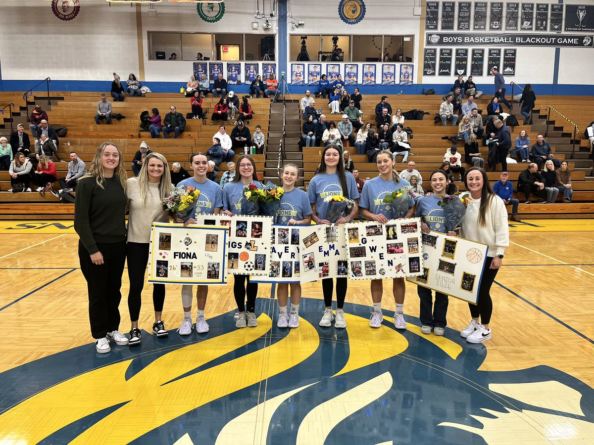 LTHS_Athletics's tweet photo. Congratulations and thank you to all of our seniors in the girls basketball program.   Your leadership and efforts have been amazing over the last four years. https://t.co/5ffOh0mHL5