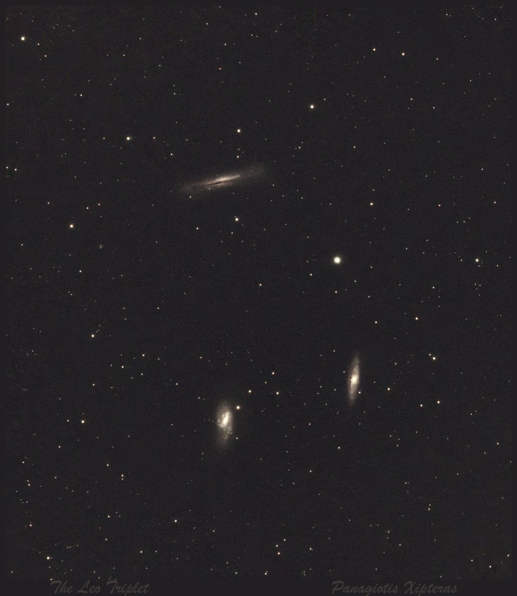 xipteras's tweet image. The Leo Triplet #galaxies 21 min. #Vespera2 🔭
Left: stacked, unprocessed.
Right: Processed #Astrophotography
