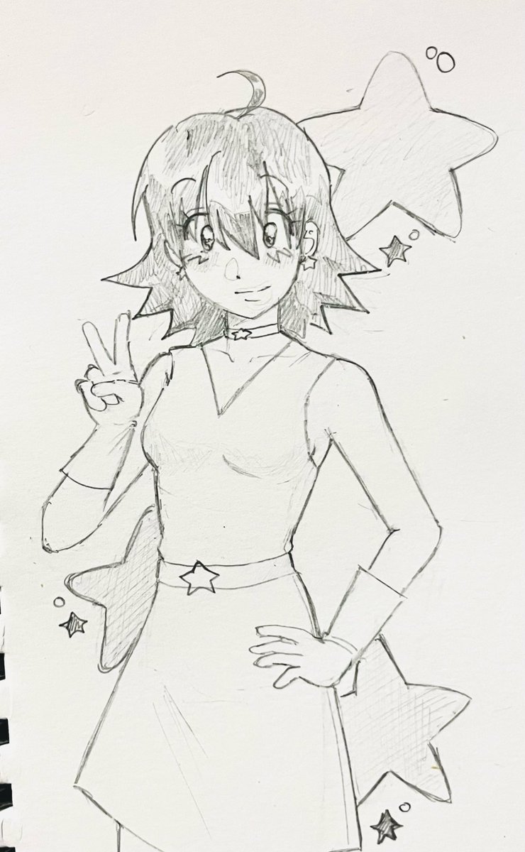 rrefrain_'s tweet image. Cosmic Girl Tomo!! 🌟 
#azumangadaioh #tomotakino