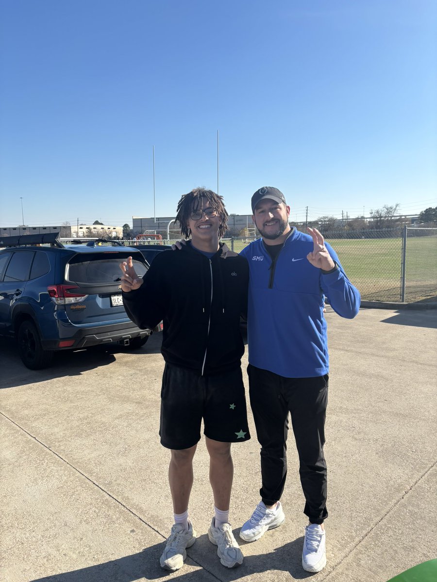 After a great conversation with <a href="/sam_dunnam/">Sam Dunnam</a> I’m blessed to say I have an offer from <a href="/SMUFB/">SMU Football</a>!
<a href="/GPowersScout/">Greg Powers 🏟️</a> <a href="/samspiegs/">Sam Spiegelman</a> <a href="/adamgorney/">Adam Gorney</a>
<a href="/DemetricDWarren/">Demetric D. Warren</a> <a href="/TomLoy247/">Tom Loy</a> <a href="/Perroni247/">Brian Perroni</a>
<a href="/SWiltong_/">Sherryl 🌾</a> <a href="/247Sports/">247Sports</a> <a href="/On3/">On3</a>
<a href="/MikeRoach247/">Mike Roach</a> <a href="/BillyEmbody/">Billy Embody</a> <a href="/bowlesiv/">Payton Bowles</a> <a href="/Coach_MRoberts/">Mikey Roberts</a> <a href="/CoachNorris3/">L. Norris</a> <a href="/mlevensonfb/">Marshall Levenson</a>