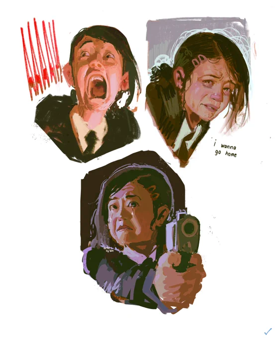 these artworks are kind of like sisters --- also kind of nice to see how far my skills progressed in here !